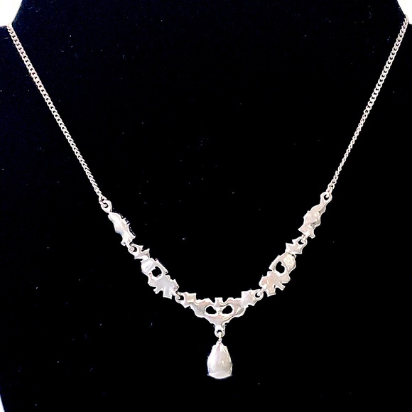 Givenchy Silver-tone Crystal Cluster Necklace - Picture 8 of 14